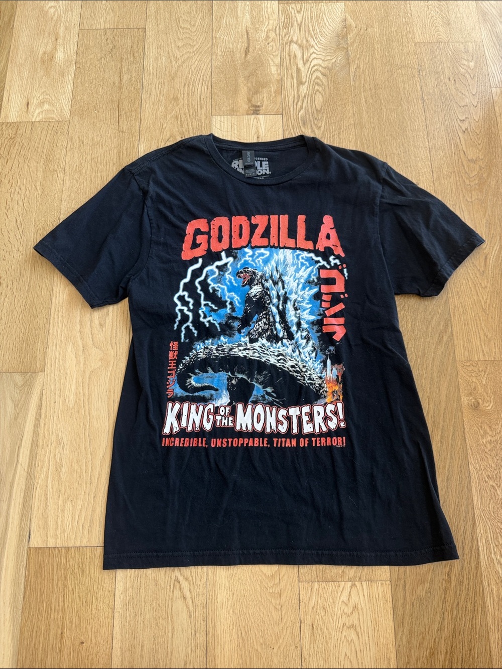 Ripple Junction Black Godzilla King of the Monsters Graphic Tee